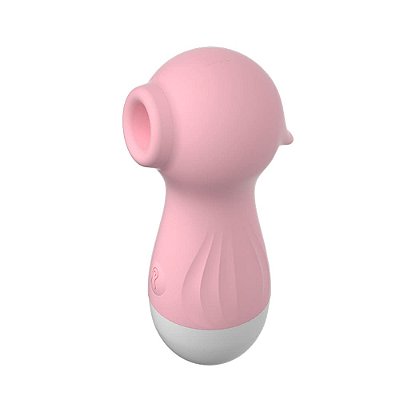 Estimulador de Clitóris Cavalo Marinho Recarregável 10 Modos de Pulsação Rosa Lilo