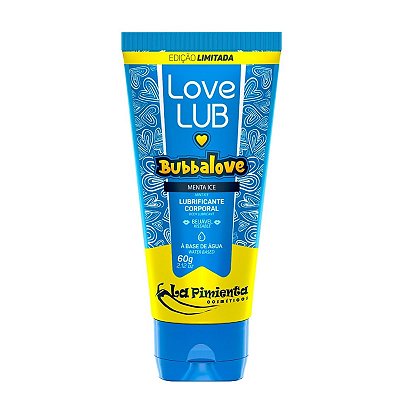 Lubrificante Comestível Bubbalove Sabor Menta Ice La Pimienta 60g