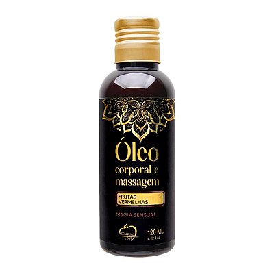 Óleo Corporal e Massagem Frutas Vermelhas Sensual Love 120ml