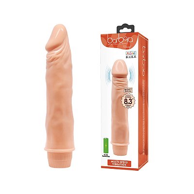 Prótese Realística 21 Centímetros Dwarf Com Vibração à Pilha Baile