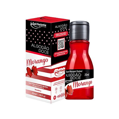 Gel Beijável Para Massagem e Oral Sabor Algodão Doce de Morango La Pimienta