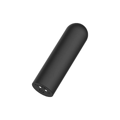 Vibrador Cápsula Bullet Recarregável Com 10 Modos de Vibração Preto