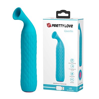 Sugador de Clitóris Recarregável 12 Modos de Sucção Pretty Love Quentin