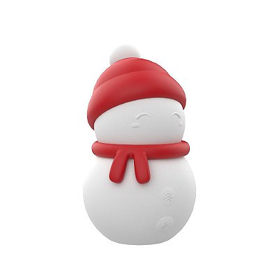 Estimulador de Clitóris Recarregável Com 5 Modos de Pulsação e Tapping Boneco de Neve