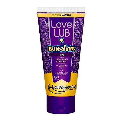 Lubrificante Comestível Bubbalove Sabor Uva La Pimienta 60g