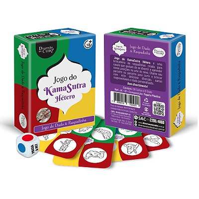 Jogo Raspadinha Com Dado KamaSutra Hétero Diversão Ao Cubo