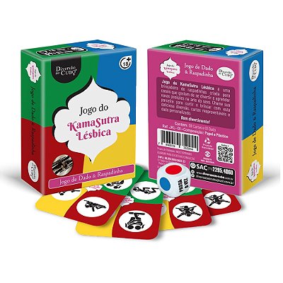 Jogo Raspadinha Com Dado KamaSutra Lésbica Diversão Ao Cubo