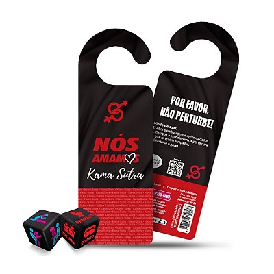 Aviso de Porta com Dadinhos Posições Kama Sutra Hétero