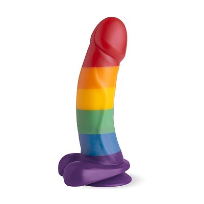 Prótese Realística Pride Diversidade Com Ventosa Cores LGBT+