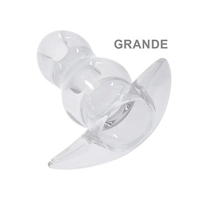 Plug Anal Grande Vazado Escalonado Macio