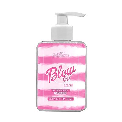 Blow Girl Gel Aromatizante Sabor Morango Hot Flowers 320ml
