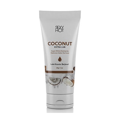 Lubrificante Vegano com Sabor de Coco Extra Lub Coconut 30g