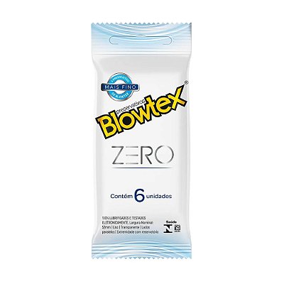 Preservativos Blowtex Zero Mais Fino 6 Unidades