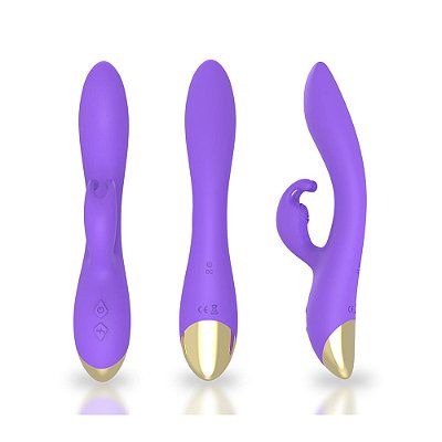 Vibrador Rabbit para Ponto G e Clitóris 9 Modos de Vibração Recarregável