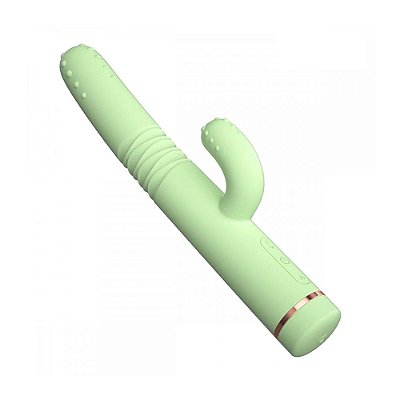 Vibrador Ponto G com Estimulador de Clitóris Vai e Vem e Aquecimento Cacto