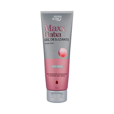 Gel Lubrificante Comestível Tutti Frutti Maxx Baba Pepper Blend 50g