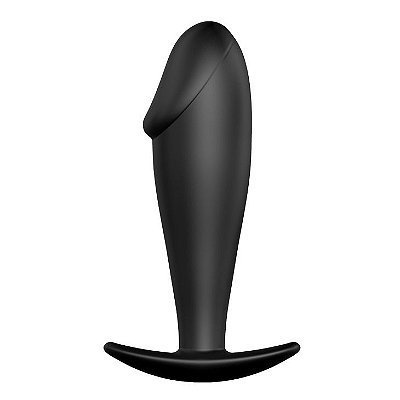Plug Anal em Silicone com Detalhe em Formato de Glande Pretty Love