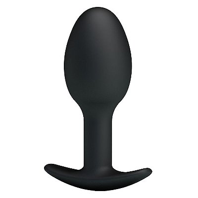 Plug Anal em Silicone Com Peso e Base Para Apoio Pretty Love