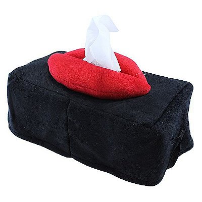 Porta Lenço Pelúcia Em Formato de Boca Adão & Eva