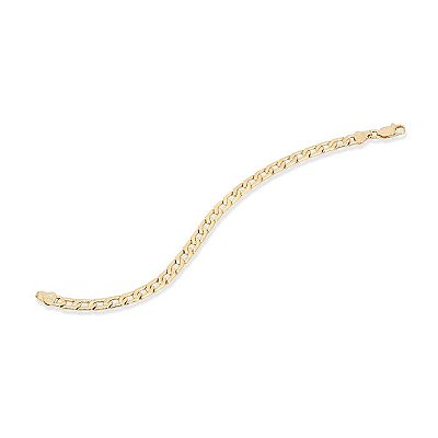 PULSEIRA MASCULINA FOLHEADO A OURO ELOS DIAMANTADOS. TAM 19/20/21/22CM ROMMANEL 551028