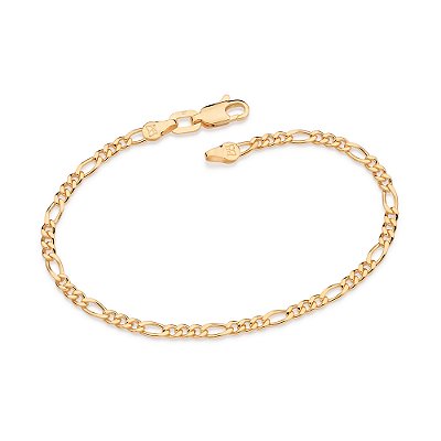 PULSEIRA MASCULINA FOLHEADO A OURO FIO LAMINADO. MED 19/20/21/22CM ROMMANEL 550181