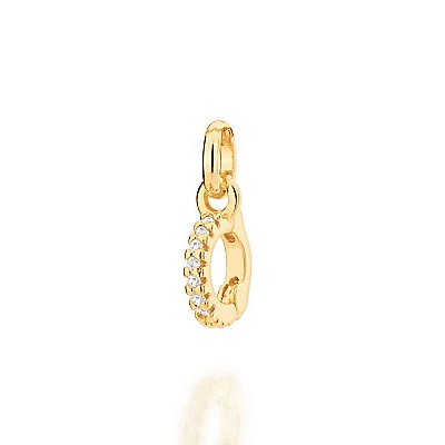 PINGENTE MINI FOLHEADO A OURO FORMATO CIRCULAR. MED 1,9CM ROMMANEL 542342