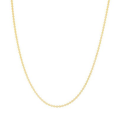 CORRENTE FOLHEADO A OURO ELO CADEADO FRIZADO. MED 42CM ROMMANEL 530357