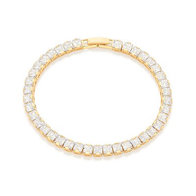 PULSEIRA RIVIERA FOLHEADO A OURO. MED 19CM ROMMANEL 551707