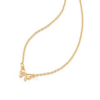 GARGANTILHA LAÇO FOLHEADO A OURO. MED 42CM ROMMANEL 532066