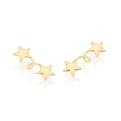 EAR CUFF ESTRELAS FOLHEADO A OURO. MED 2,2CM ROMMANEL 526723