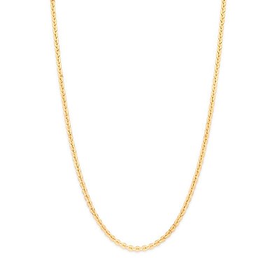 CORRENTE FOLHEADO A OURO ELOS REDONDOS. MED 42CM ROMMANEL 532160