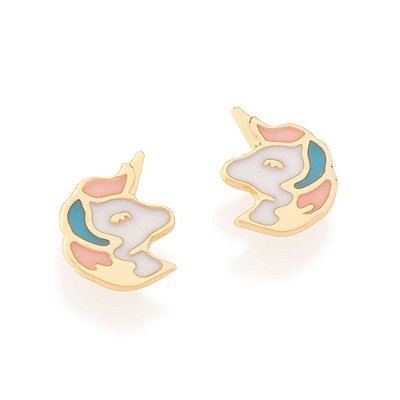 BRINCO INFANTIL FOLHEADO A OURO UNICÓRNIO. MED 0,90MM ROMMANEL 525928