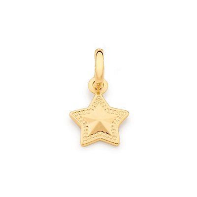 PINGENTE INFANTIL FOLHEADO A OURO ESTRELA ROMMANEL 542309