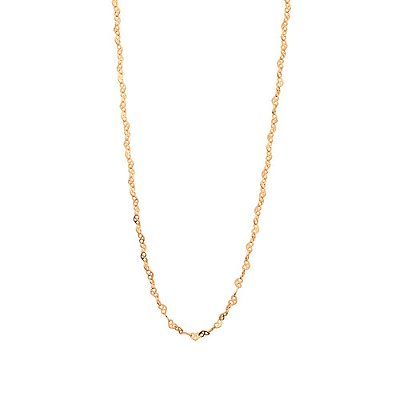 CORRENTE FOLHEADO A OURO ELOS CORAÇÕES. MED 50CM ROMMANEL 531472