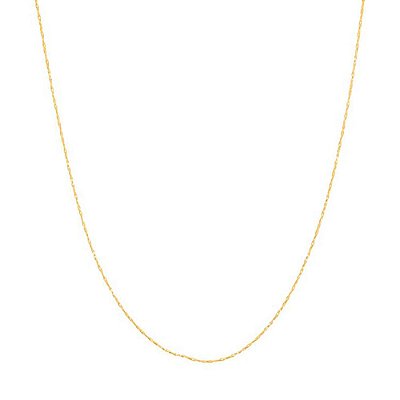 CORRENTE FOLHEADO A OURO FIO TORCIDO. MED 50CM ROMMANEL 530445