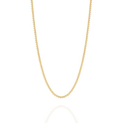 CORRENTE FOLHEADO A OURO FIO VENEZIANA. MED 50CM ROMMANEL 530165