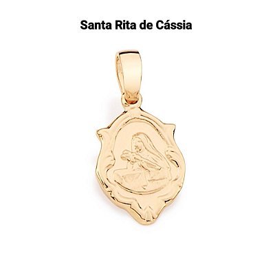 PINGENTE FOLHEADO A OURO DIVERSOS SANTOS. MED 1,7CM ROMMANEL 540511