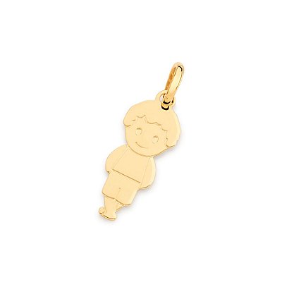PINGENTE MENINO FOLHEADO A OURO. MED 2,3CM ROMMANEL 542454