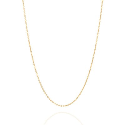 CORRENTE FOLHEADO A OURO FIO CADEADO. MED 80CM ROMMANEL 532193