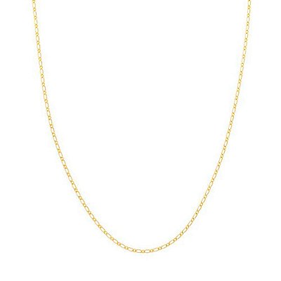 CORRENTE FOLHEADO A OURO ELO ALTERNADO E LIXADO. MED 42CM ROMMANEL 530146