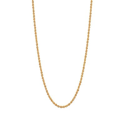 CORRENTE FOLHEADO A OURO ELOS ENTRELAÇADOS. MED 70CM ROMMANEL 531877