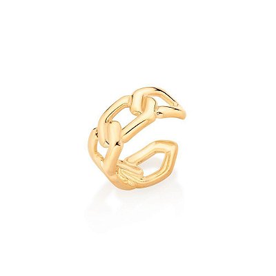 PIERCING DE PRESSÃO FOLHEADO A OURO ELO CORRENTE. MED 1,5CM ROMMANEL 526957