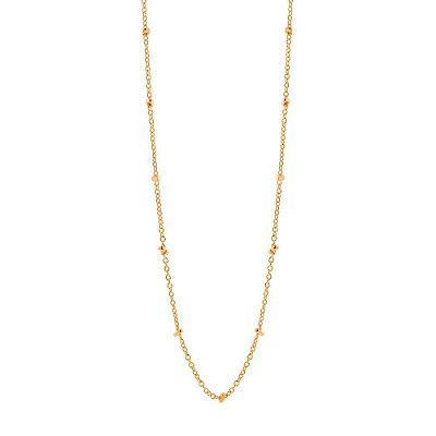 COLAR FOLHEADO A OURO COM PEQUENOS CUBOS. MED 80CM ROMMANEL 531672