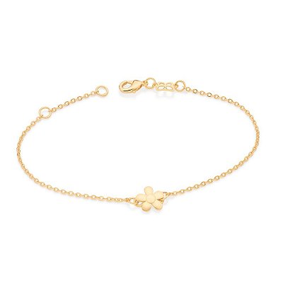 PULSEIRA FLOR FOLHEADO A OURO ROMMANEL 552043