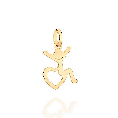 PINGENTE FOLHEADO A OURO AMOR ESPECIAL. MED 2,3CM ROMMANEL 542693