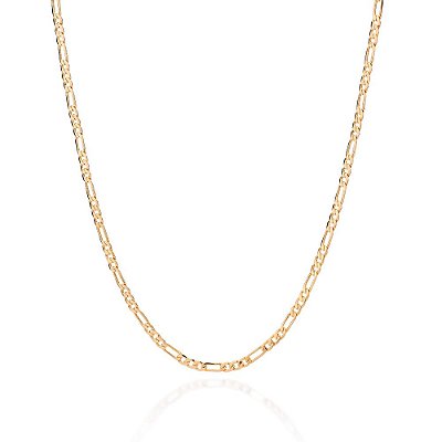 CORDÃO MASCULINO FOLHEADO A OURO FIO GRUMET DIAMANTADO. MED 70CM ROMMANEL 532457