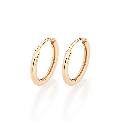 ARGOLA FOLHEADO A OURO. MED 1,3CM ROMMANEL 527164