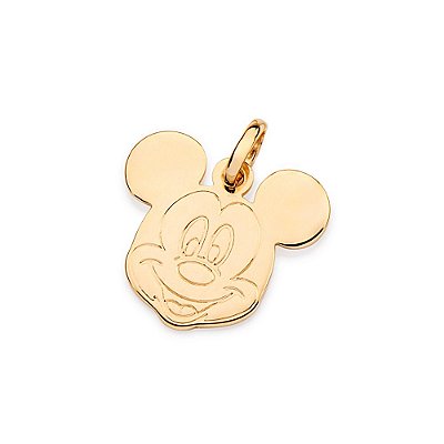 PINGENTE FOLHEADO A OURO ROSTO DO MICKEY. MED 1,7CM ROMMANEL 542748