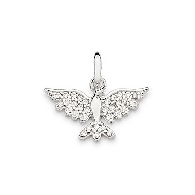 PINGENTE PRATA 925 ESPÍRITO SANTO COM ZIRCÔNIAS. MED 1,6CM ROMMANEL 840046
