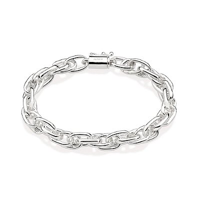 PULSEIRA PRATA 925 ELO OVAL DUPLO 19CM ROMMANEL 850044